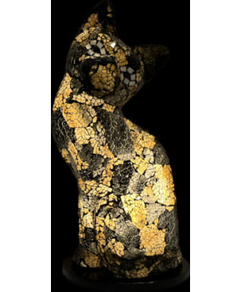 Lampe chat 40 cm Mosaïque