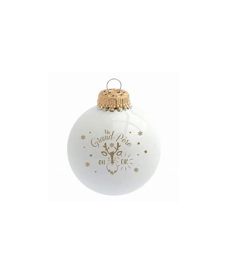 Boule de Noël - Grand père en Or
