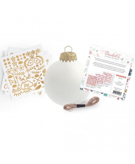 Boule de Noël - Kit boule + stickers