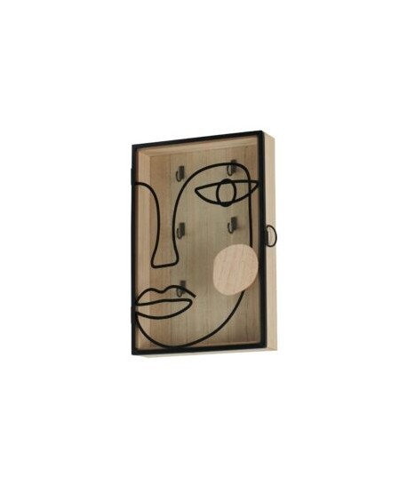 Boîte à clés avec visage stylisé