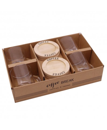 Coffret 4 tasses à café