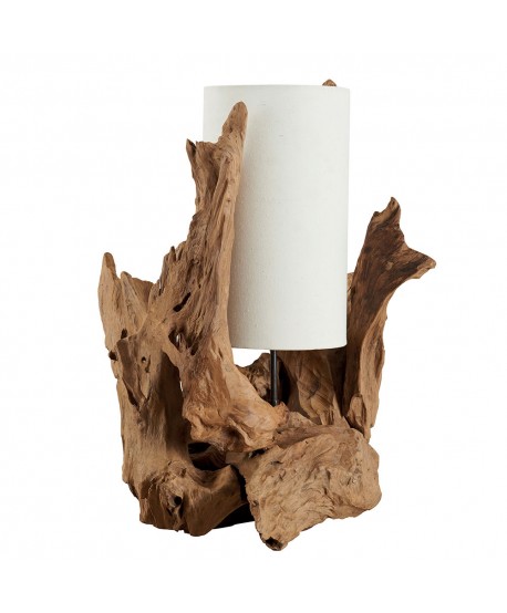 Lampe racine teck