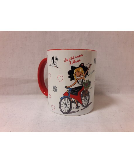 Mug Alsacienne sur un vélo Munster