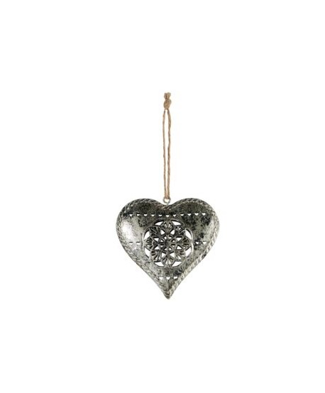 Coeur en métal à suspendre