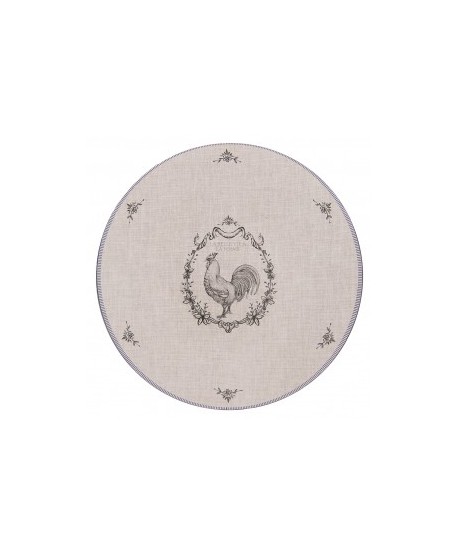Sous assiette plate Coq